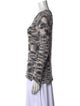 Jonathan Simkhai Printed Scoop Neck Sweater