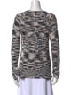 Jonathan Simkhai Printed Scoop Neck Sweater