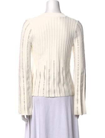 Jonathan Simkhai V-Neck Long Sleeve Blouse