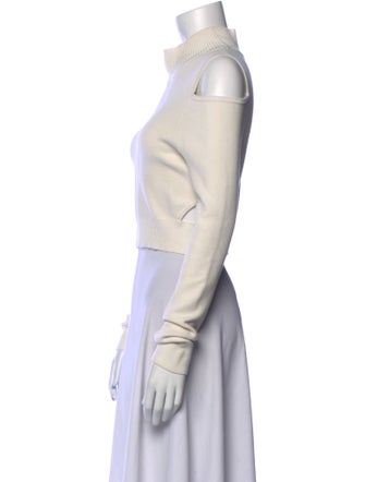 Jonathan Simkhai Mock Neck Long Sleeve Crop Top