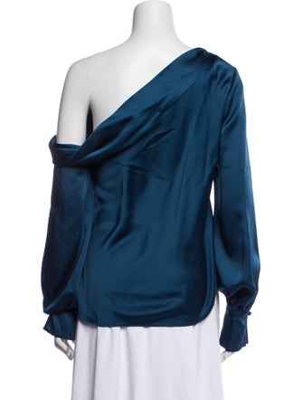 Jonathan Simkhai Asymmetrical Long Sleeve Blouse
