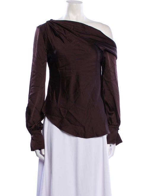 Jonathan Simkhai Off-The-Shoulder Long Sleeve Blouse