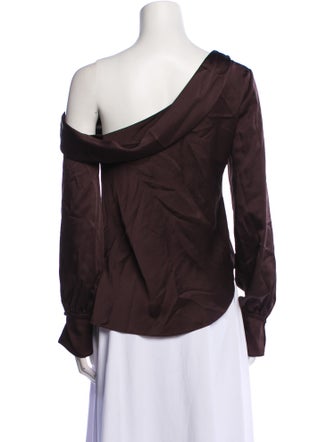 Jonathan Simkhai Off-The-Shoulder Long Sleeve Blouse