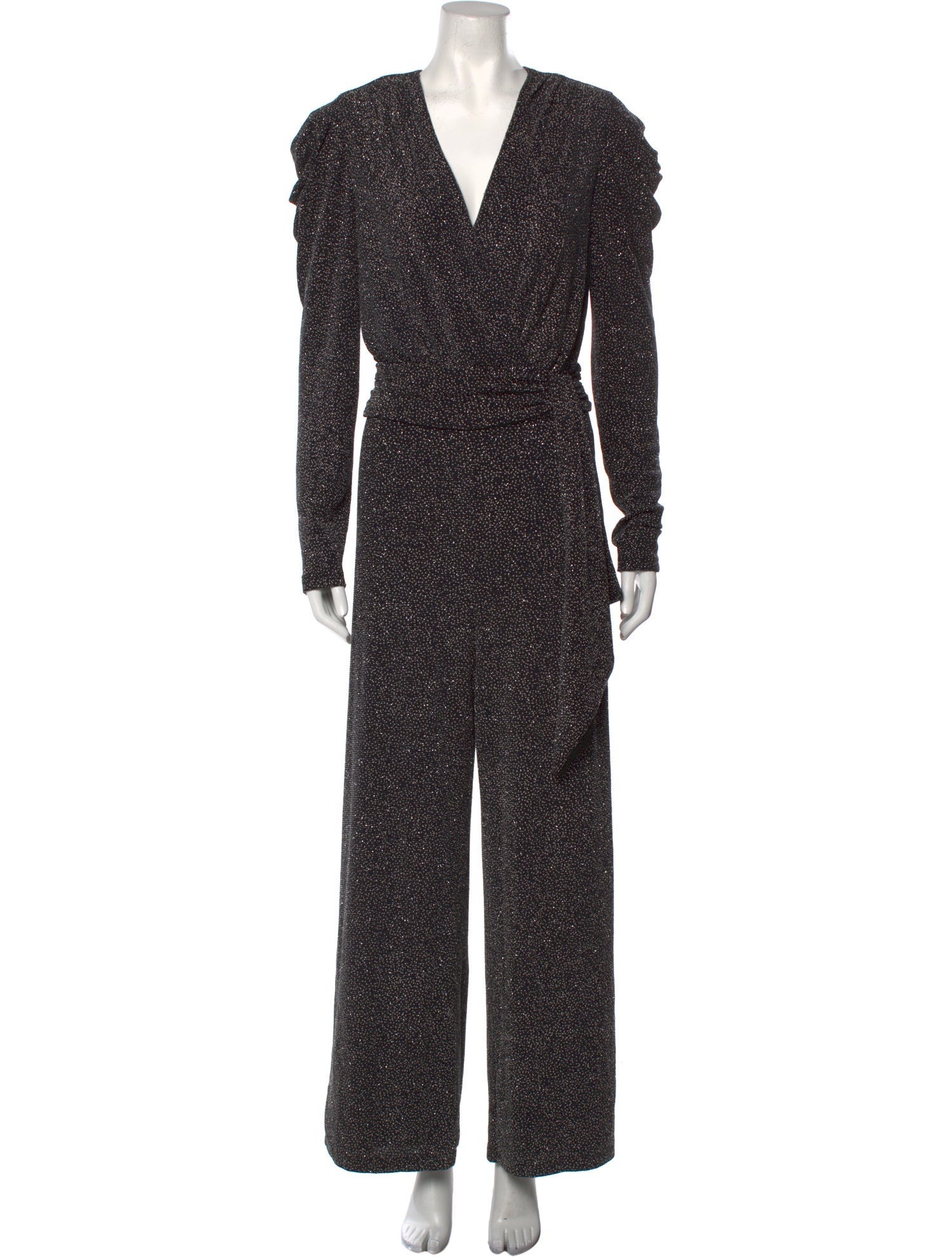 Jonathan Simkhai Printed Plunge Neckline Jumpsuit
