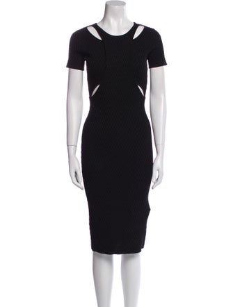 Jonathan Simkhai Crew Neck Midi Length Dress