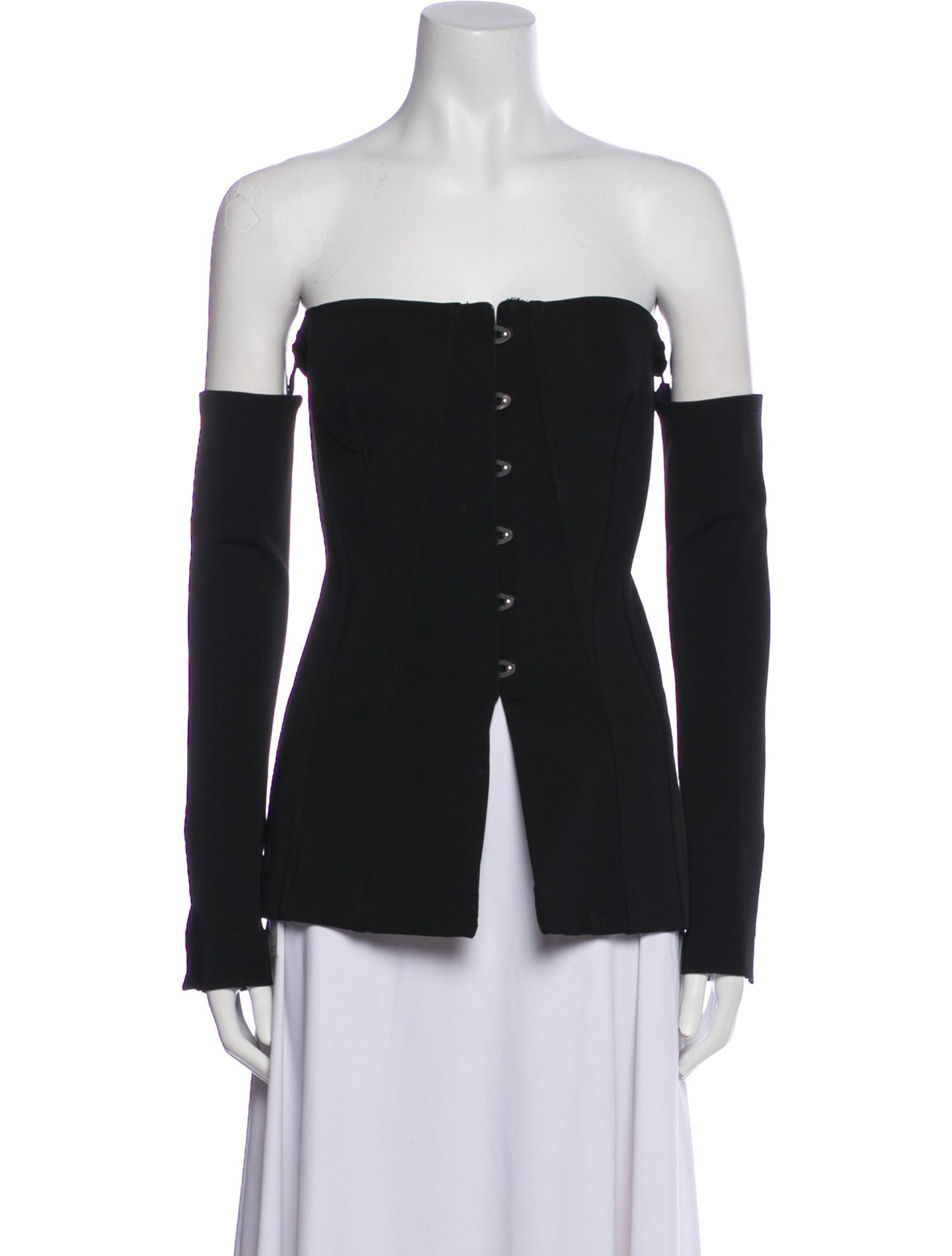 Jonathan Simkhai Off-The-Shoulder Long Sleeve Top