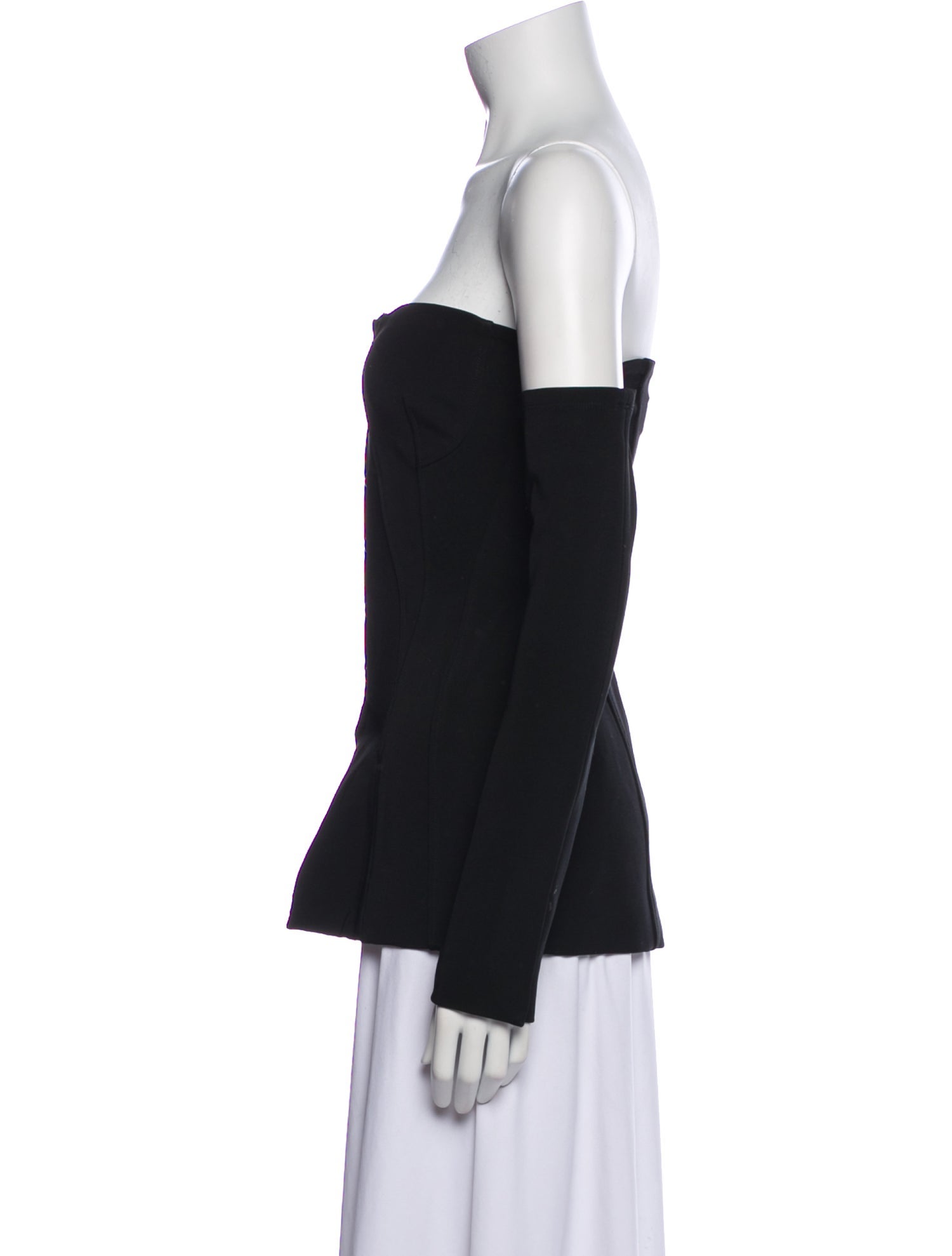 Jonathan Simkhai Off-The-Shoulder Long Sleeve Top