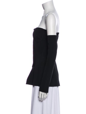 Jonathan Simkhai Off-The-Shoulder Long Sleeve Top