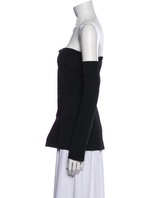 Jonathan Simkhai Off-The-Shoulder Long Sleeve Top