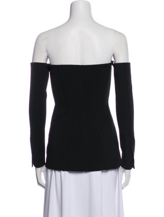 Jonathan Simkhai Off-The-Shoulder Long Sleeve Top