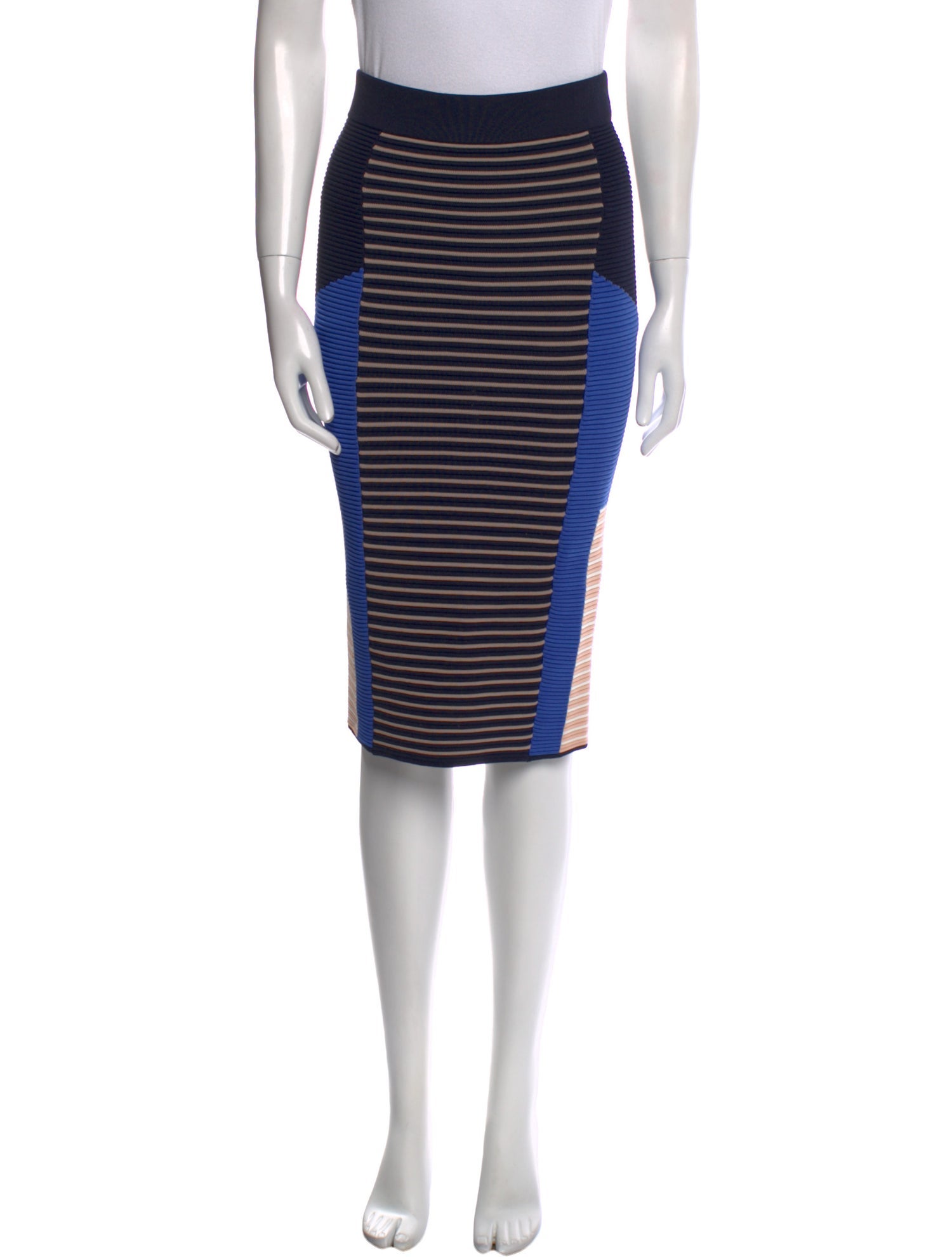 Jonathan Simkhai Striped Knee-Length Skirt