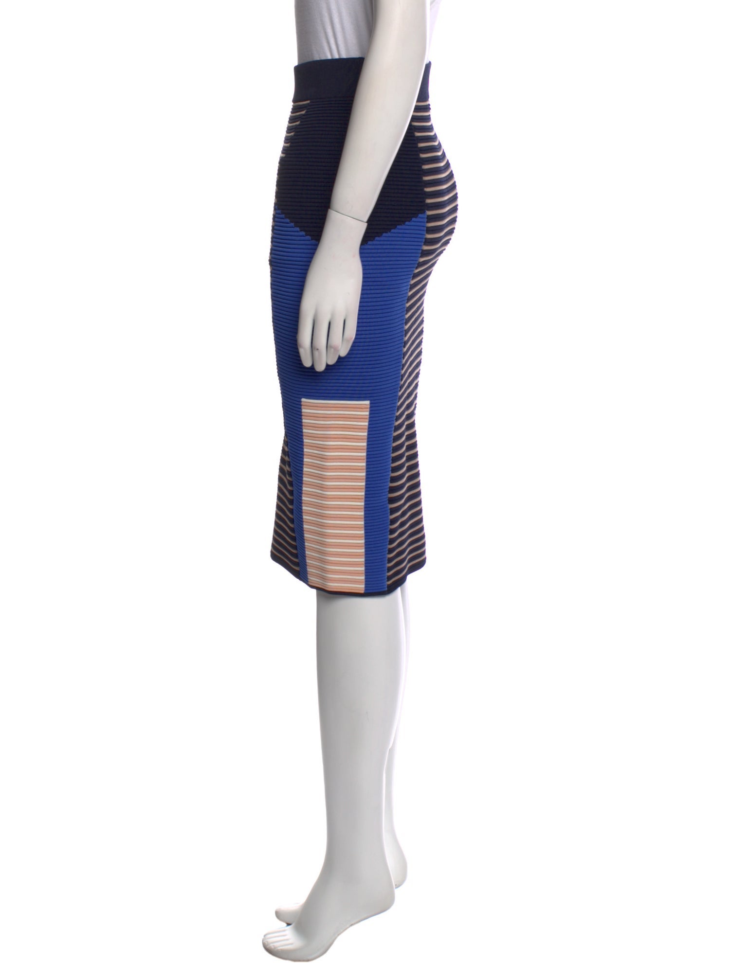 Jonathan Simkhai Striped Knee-Length Skirt