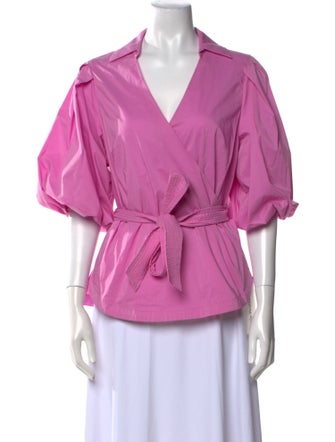 Jonathan Simkhai Three-Quarter Sleeve Blouse