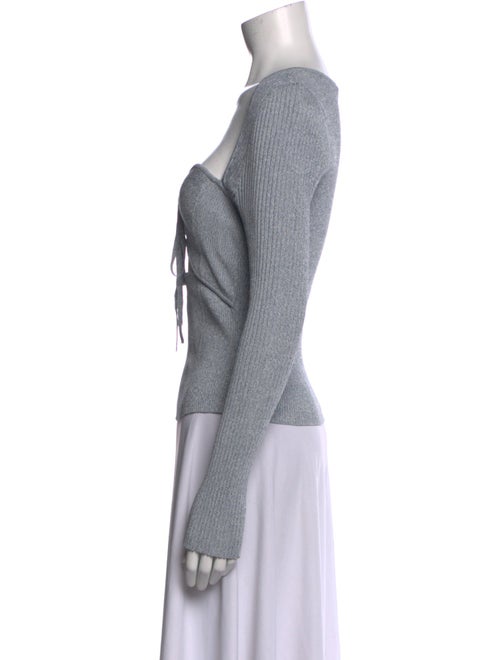 Jonathan Simkhai Square Neckline Long Sleeve Crop Top