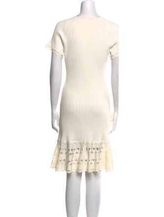 Jonathan Simkhai Crew Neck Knee-Length Dress