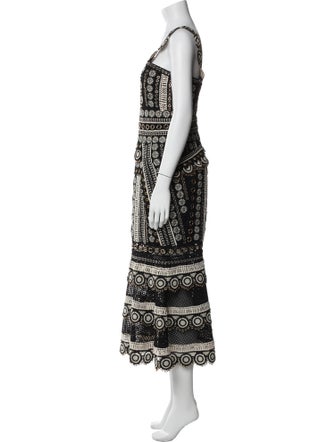 Jonathan Simkhai Lace Pattern Long Dress