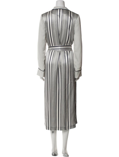 Jonathan Simkhai Silk Striped Robe