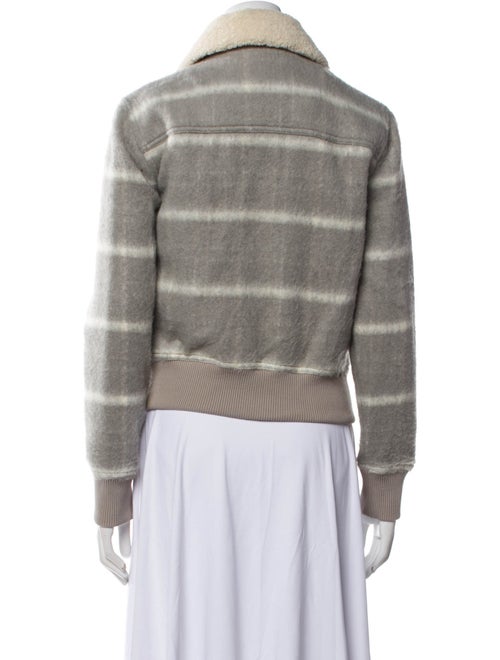 Jonathan Simkhai Plaid Print Denim Jacket