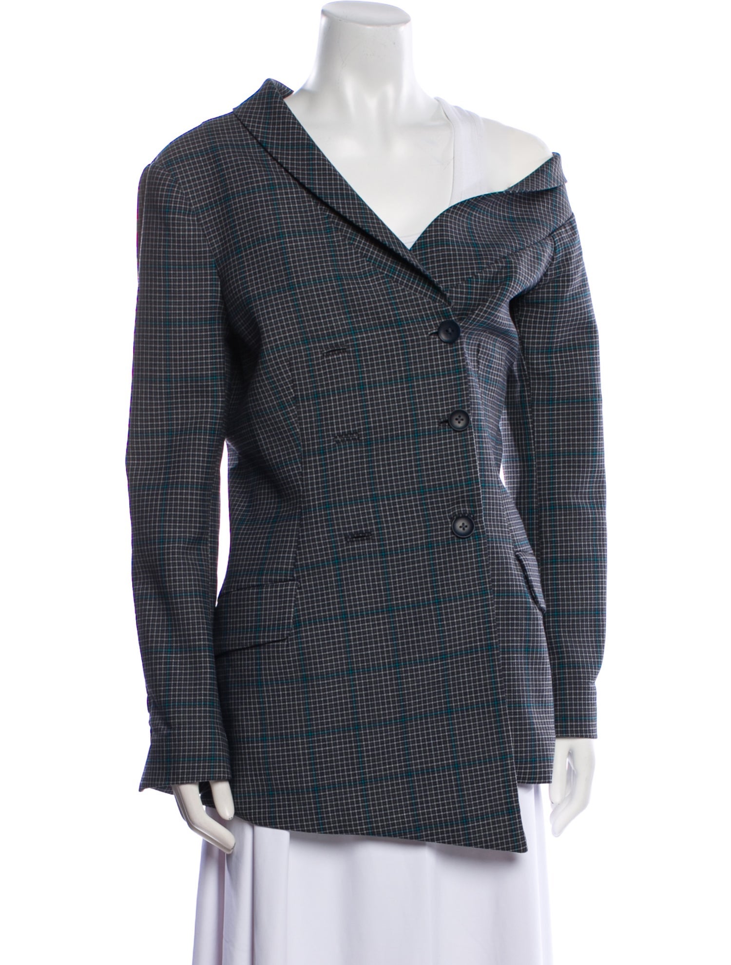 Jonathan Simkhai Houndstooth Print Blazer