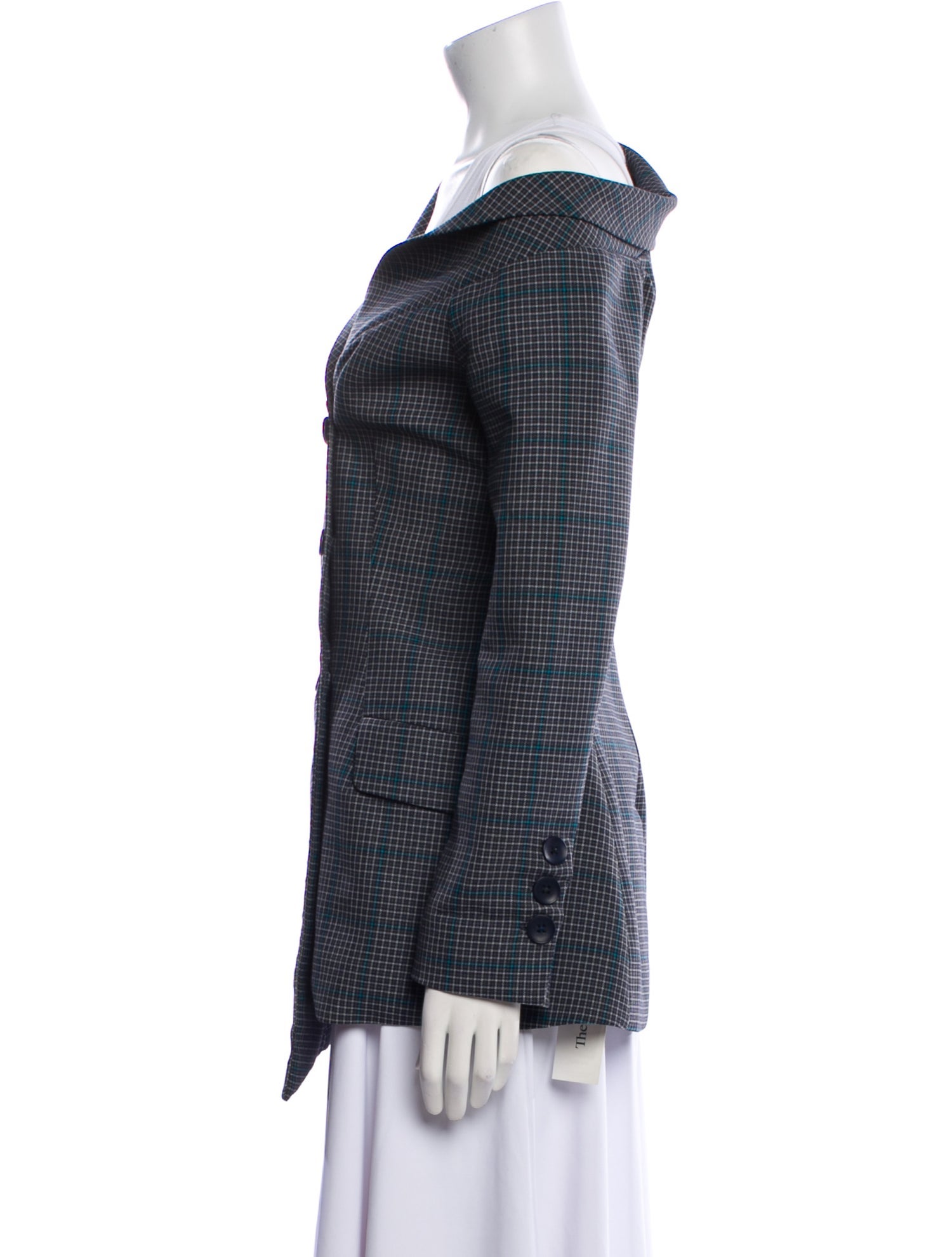 Jonathan Simkhai Houndstooth Print Blazer