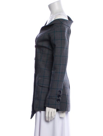 Jonathan Simkhai Houndstooth Print Blazer