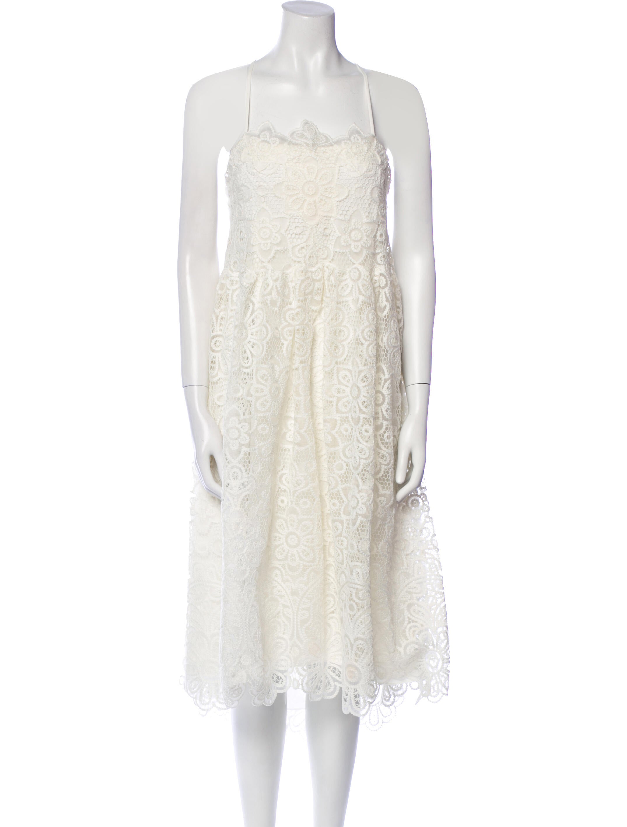 Jonathan Simkhai Square Neckline Midi Length Dress