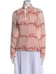 Jonathan Simkhai Silk Floral Print Blouse