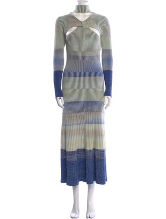 Jonathan Simkhai Striped Long Dress