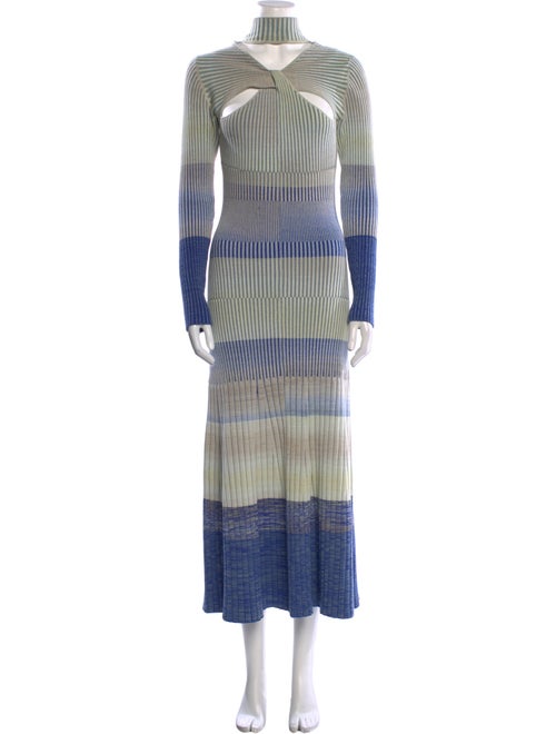 Jonathan Simkhai Striped Long Dress