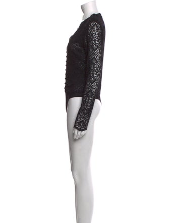 Jonathan Simkhai V-Neck Long Sleeve Bodysuit