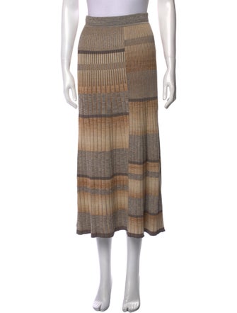 Jonathan Simkhai Striped Midi Length Skirt
