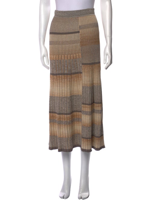 Jonathan Simkhai Striped Midi Length Skirt