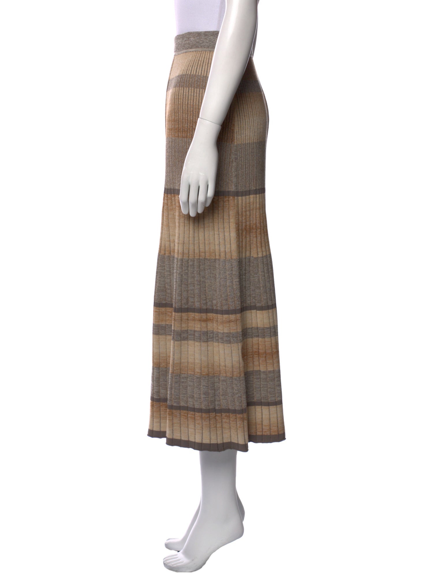 Jonathan Simkhai Striped Midi Length Skirt