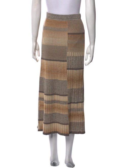 Jonathan Simkhai Striped Midi Length Skirt