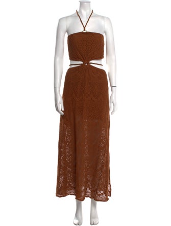 Jonathan Simkhai Halterneck Long Dress
