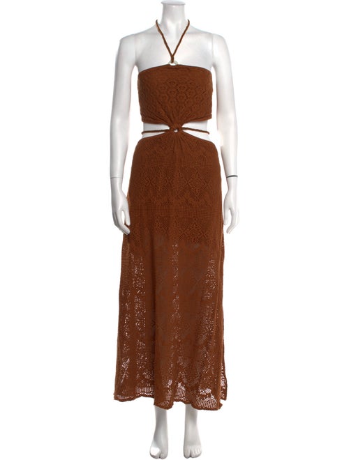 Jonathan Simkhai Halterneck Long Dress