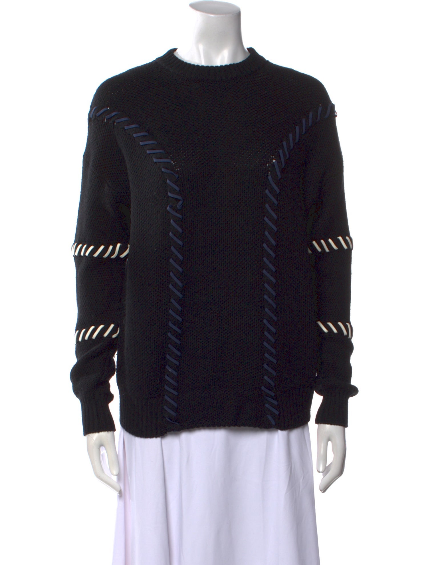 Jonathan Simkhai Merino Wool Crew Neck Sweater