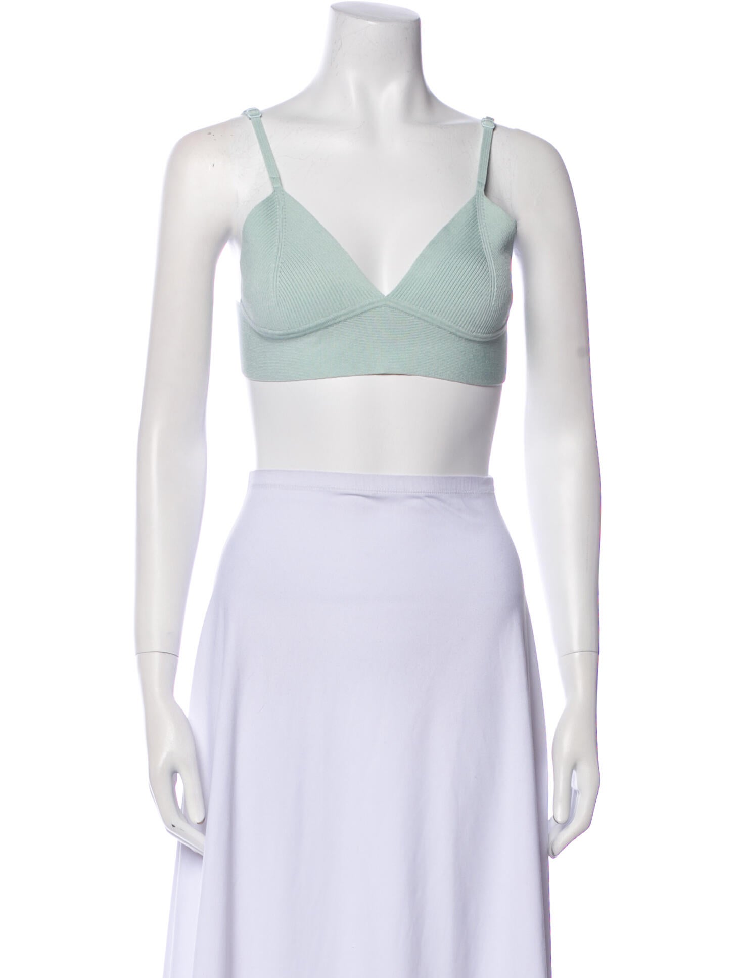 Jonathan Simkhai V-Neck Sleeveless Crop Top