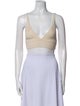 Jonathan Simkhai V-Neck Sleeveless Crop Top