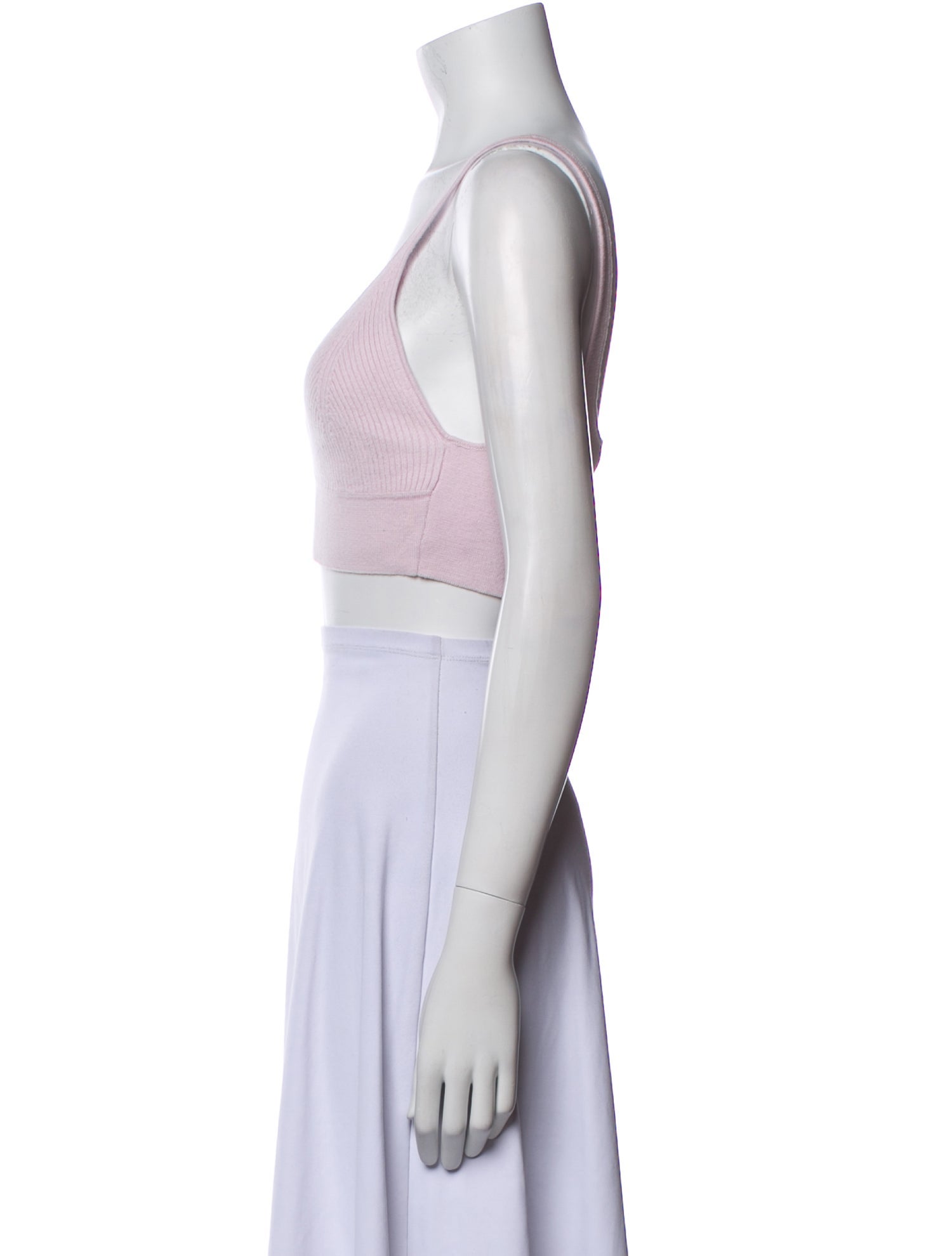 Jonathan Simkhai V-Neck Sleeveless Crop Top