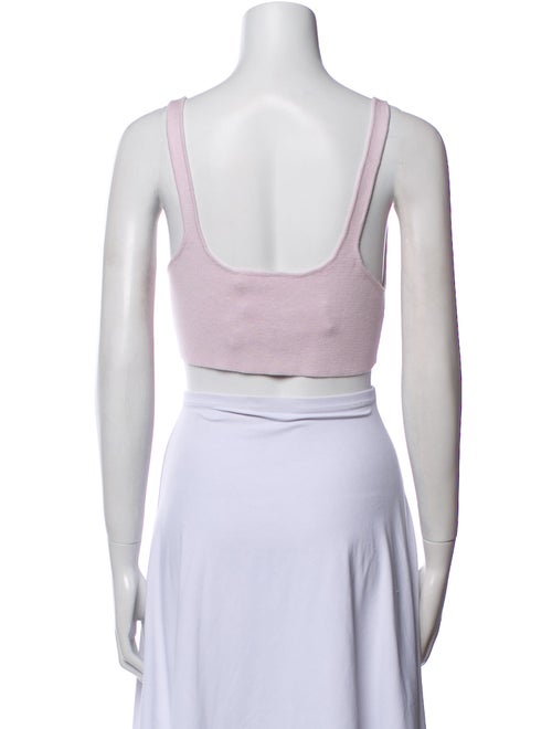 Jonathan Simkhai V-Neck Sleeveless Crop Top