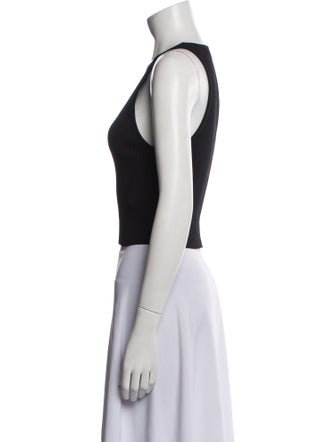 Jonathan Simkhai Scoop Neck Sleeveless Crop Top