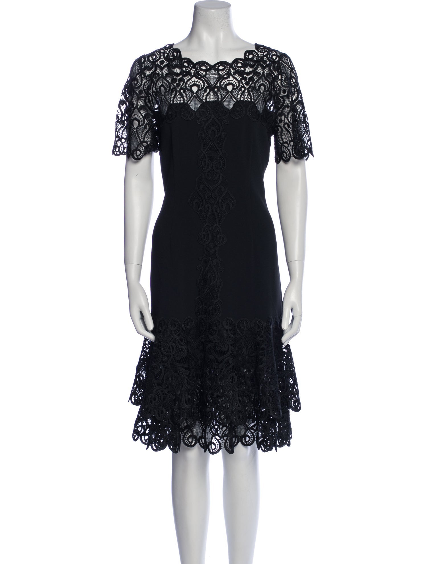 Jonathan Simkhai Lace Pattern Knee-Length Dress