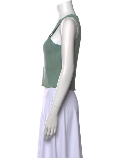 Jonathan Simkhai Scoop Neck Sleeveless Crop Top