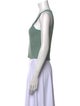 Jonathan Simkhai Scoop Neck Sleeveless Crop Top