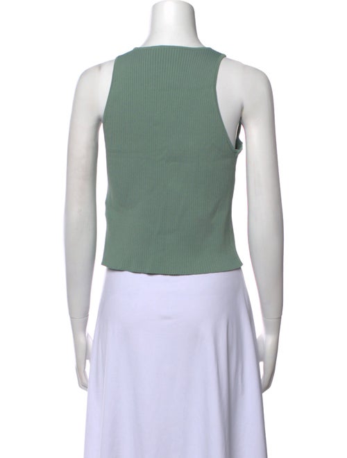 Jonathan Simkhai Scoop Neck Sleeveless Crop Top