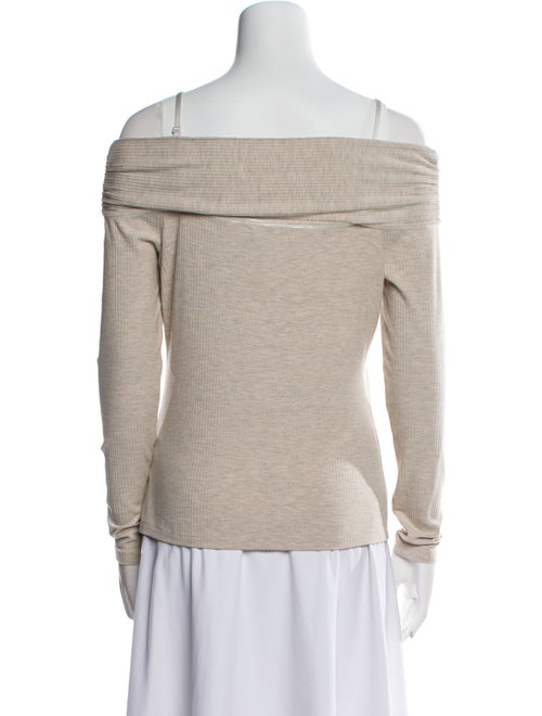 Jonathan Simkhai Off-The-Shoulder Long Sleeve Top