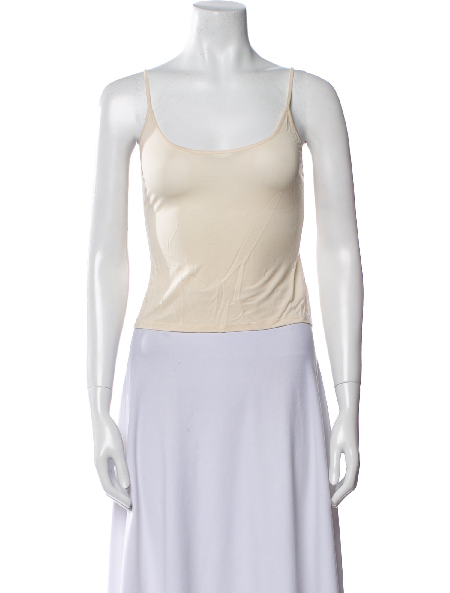 Jonathan Simkhai Scoop Neck Sleeveless Crop Top