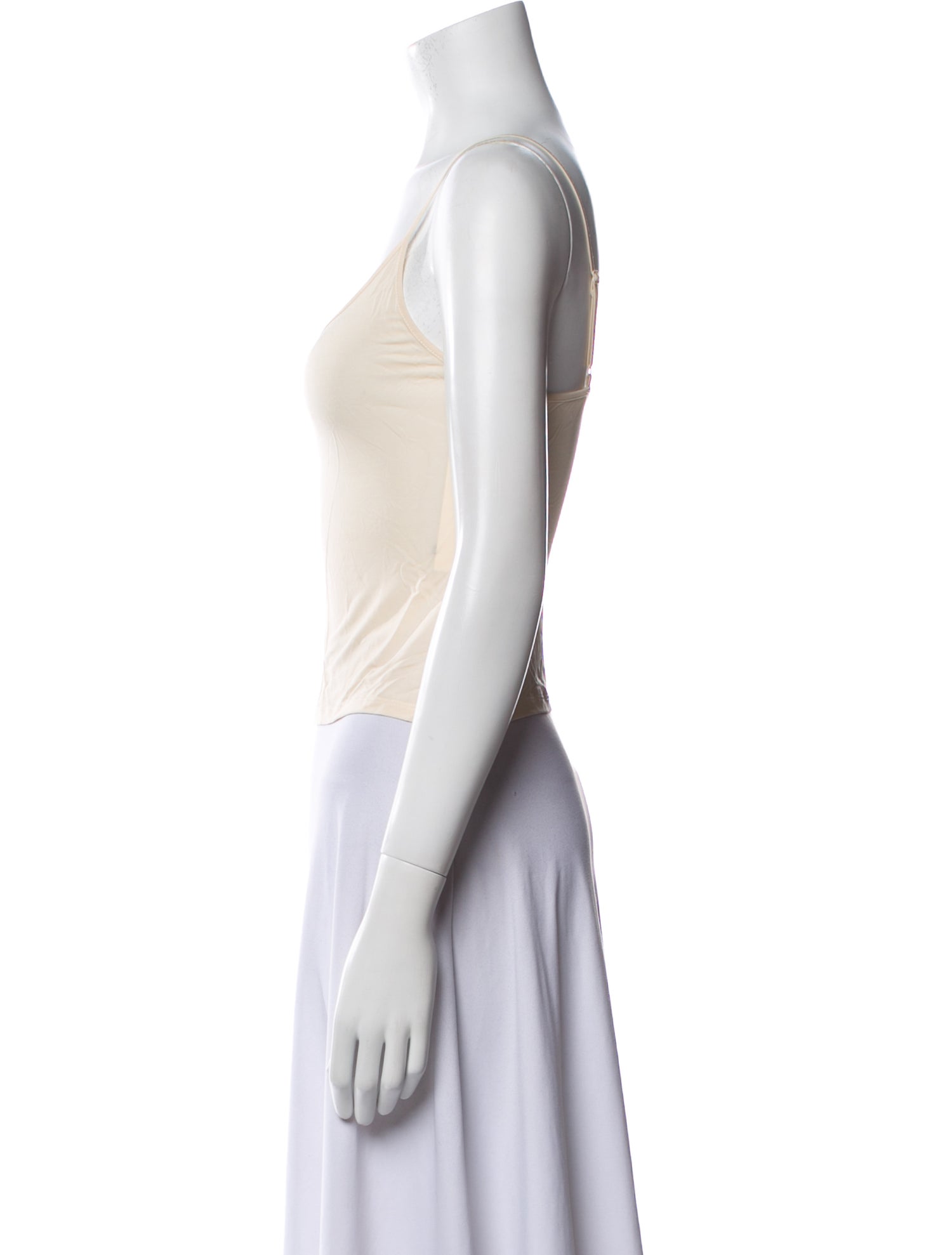 Jonathan Simkhai Scoop Neck Sleeveless Crop Top