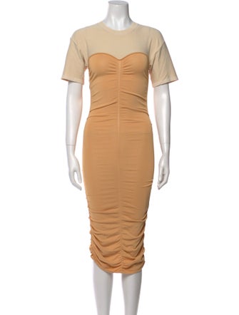 Jonathan Simkhai Crew Neck Knee-Length Dress